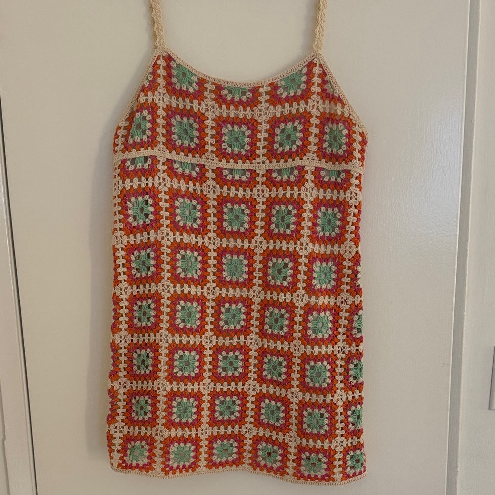 Zara crochet mini dress (L)